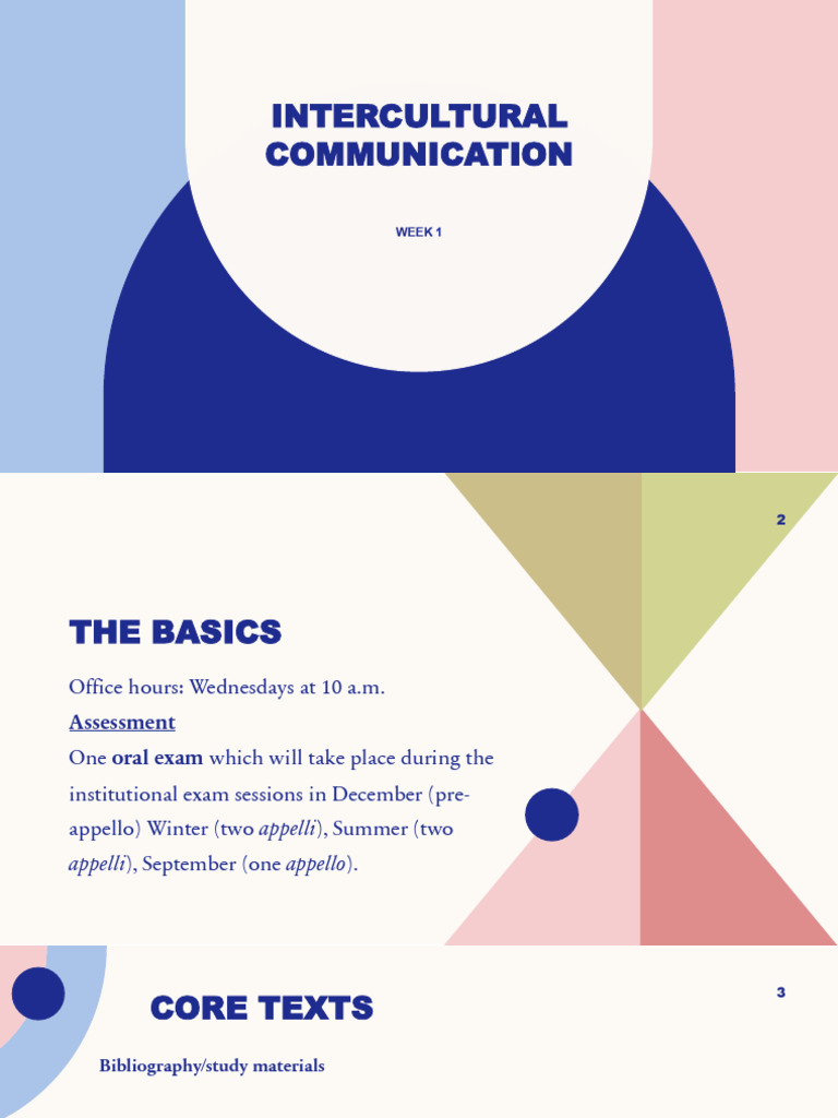 Intercultural Communication_Week 1 | PDF | Communication | Knowledge