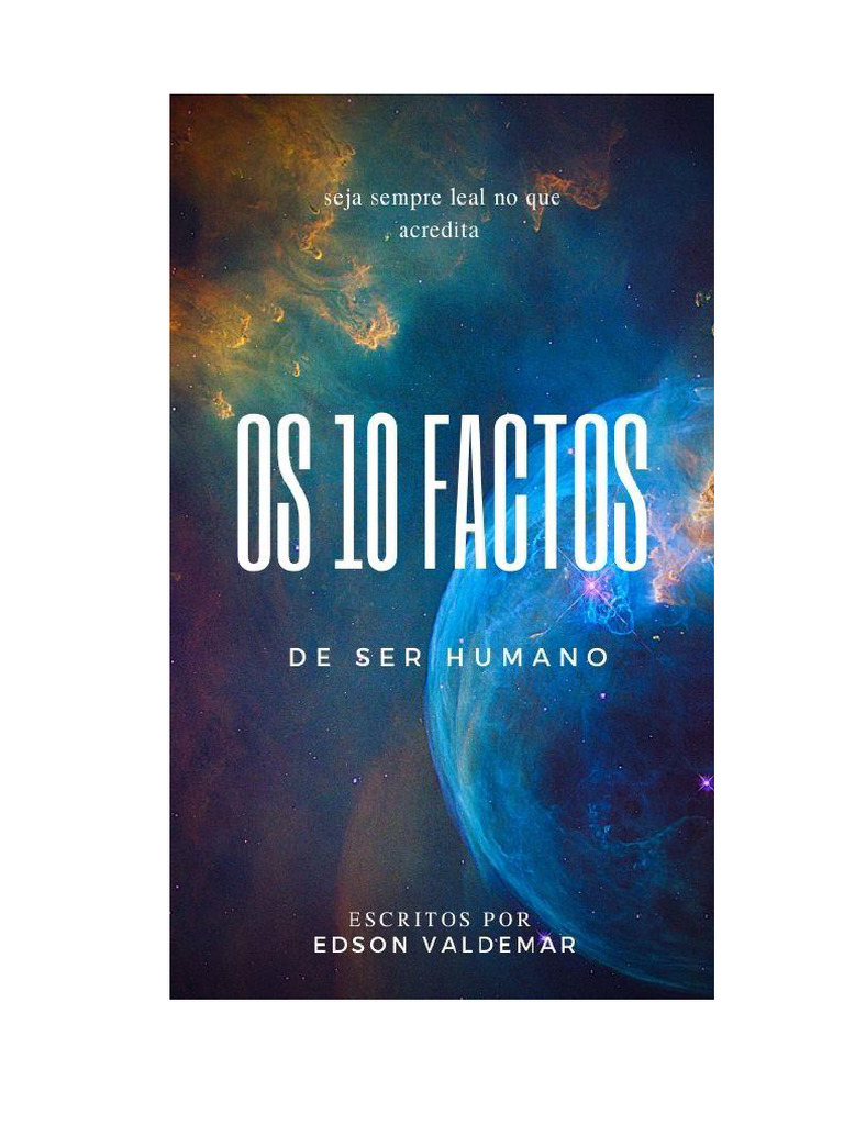 Os 10 Factos de Ser Humano | PDF | Amor | Amizade