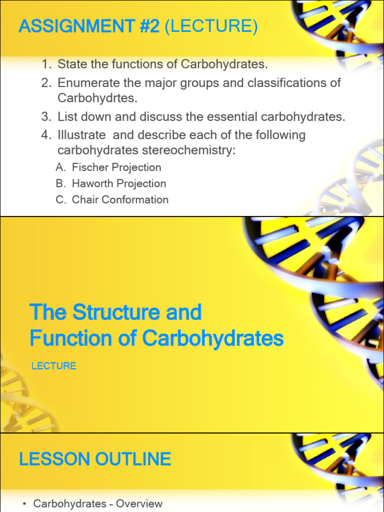 Biochem LEC Carbohydrates Structure and Function | PDF | Glucose ...