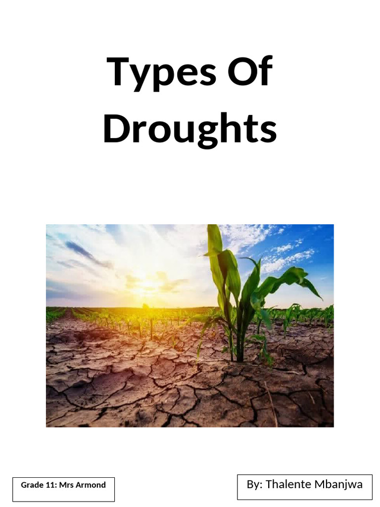 Types of Droughts | PDF