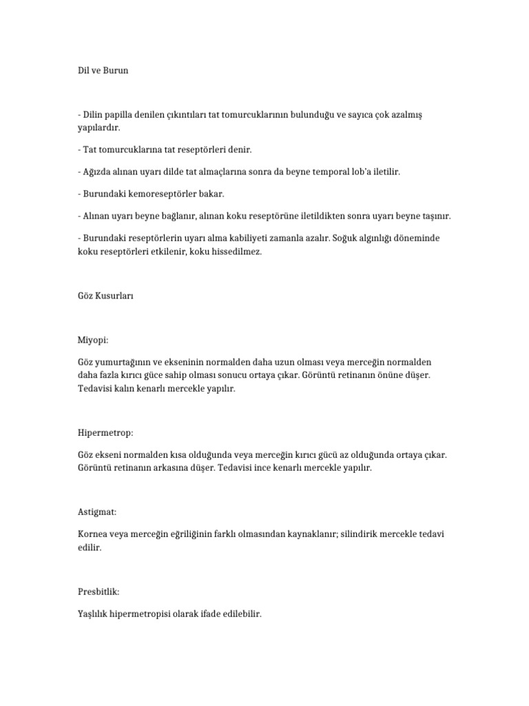 Ders Notu | PDF