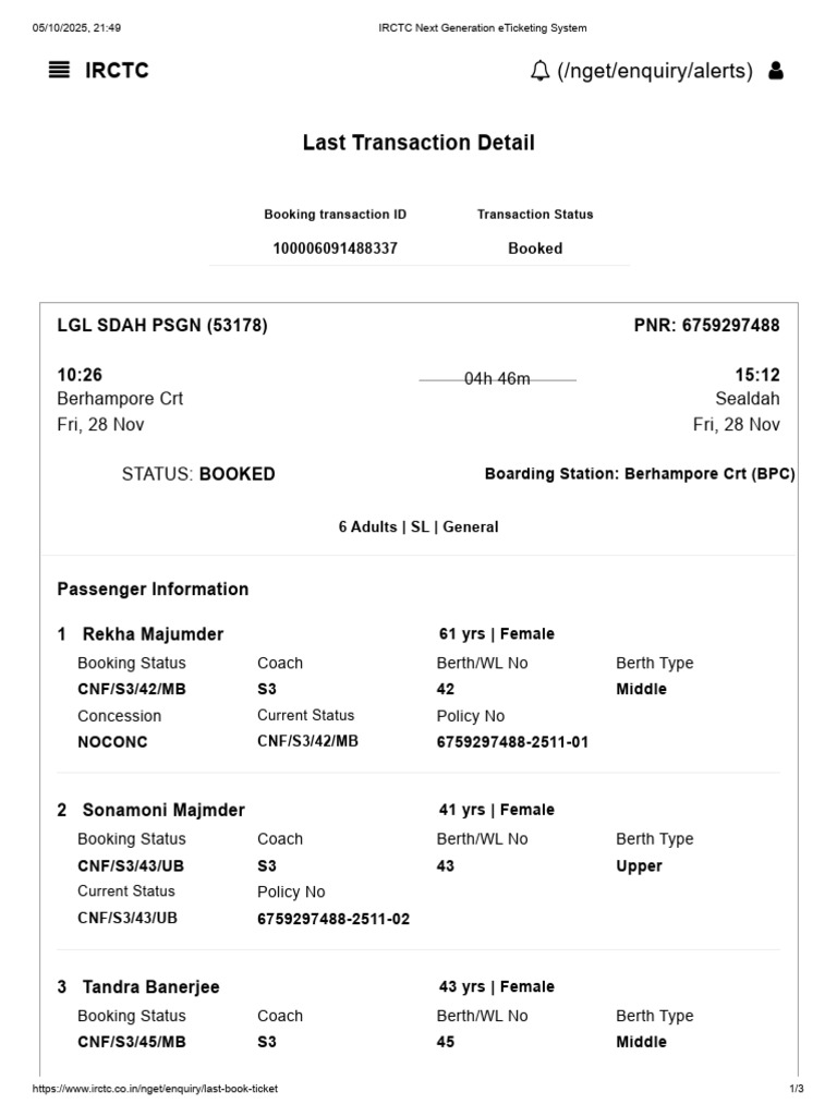 IRCTC Next Generation ETicketing System | PDF | Financial Technology ...