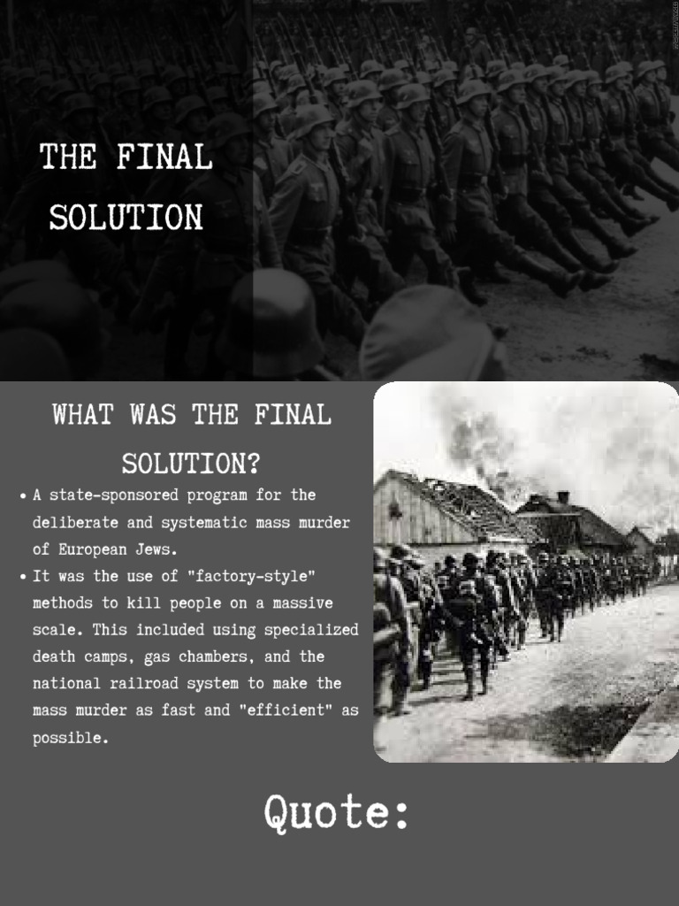 Final Solution Presentation With Wansee Conference Info | PDF | Final ...