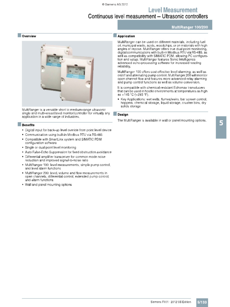 Siemens MultiRange 200 | PDF