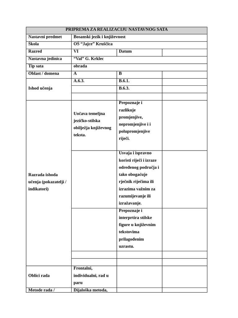 79. Val G. Krklec 2 Čas | PDF