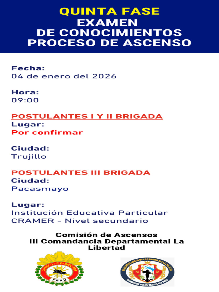 Ascenso CGBVP - Evaluación de Conocimientos-1 | PDF
