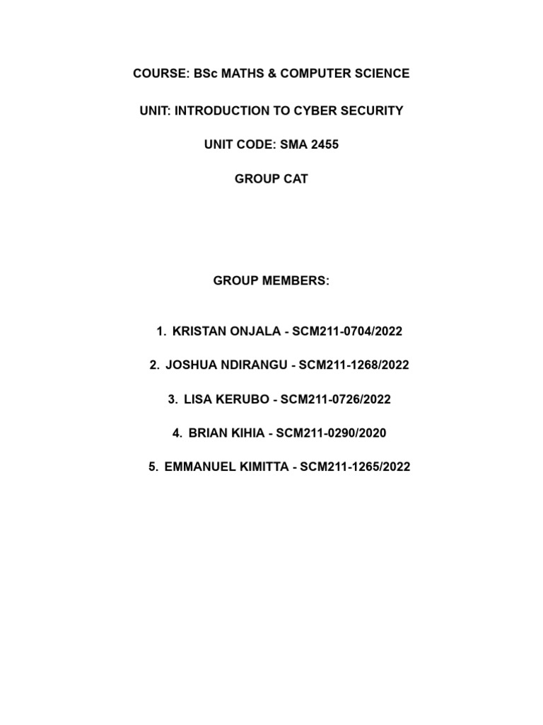 CyberSec CAT | PDF | Public Key Cryptography | Security