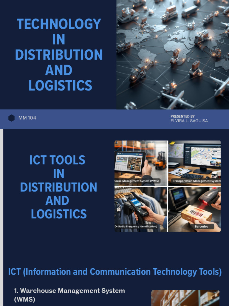 Technology in Distribution and Logistics | PDF | Logistics | Warehouse