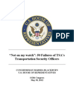  50 Failures of TSA’s Transportation Security Officers