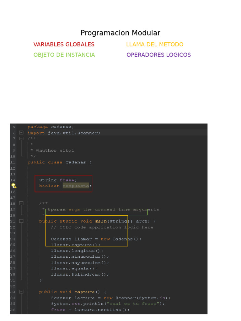 Programacion Modular 1 | PDF