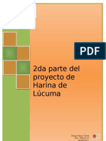 Proceso Productivo de La Lucuma en Harina