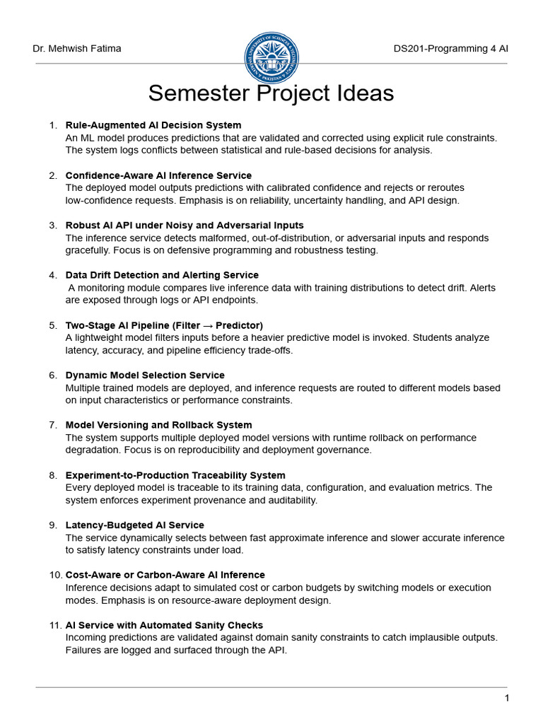 Semester Project Ideas - Google Docs | PDF | Statistical Inference ...