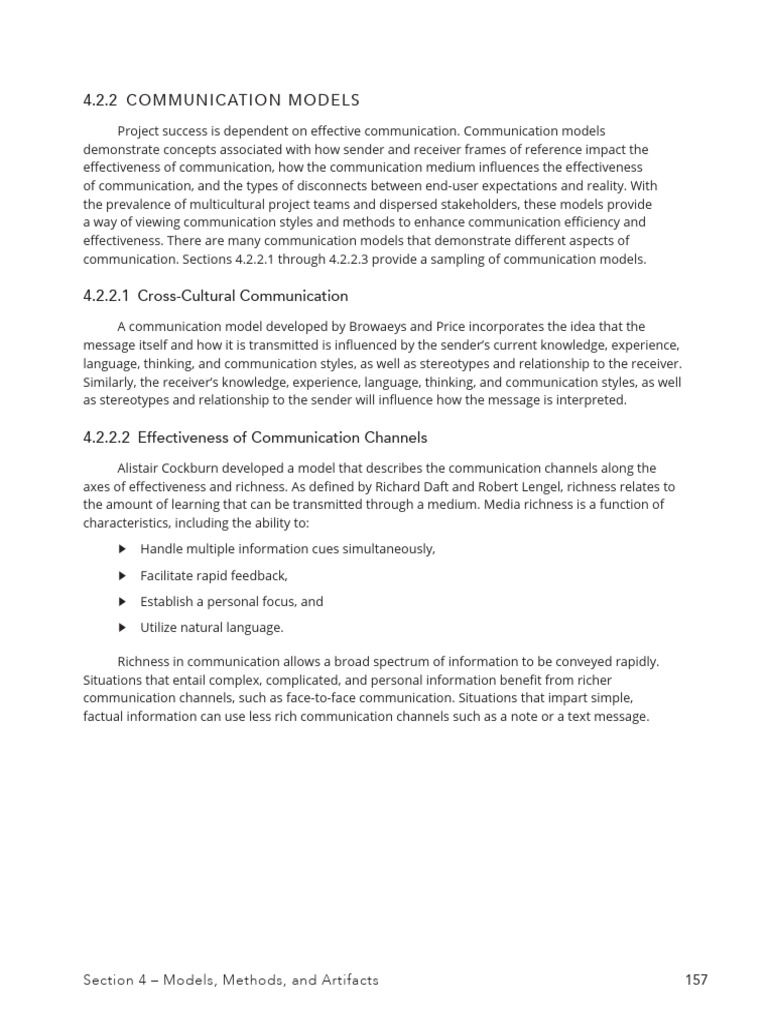 ProjectManageme 2021 422CommunicationModel AGuideToTheProjectMan | PDF ...