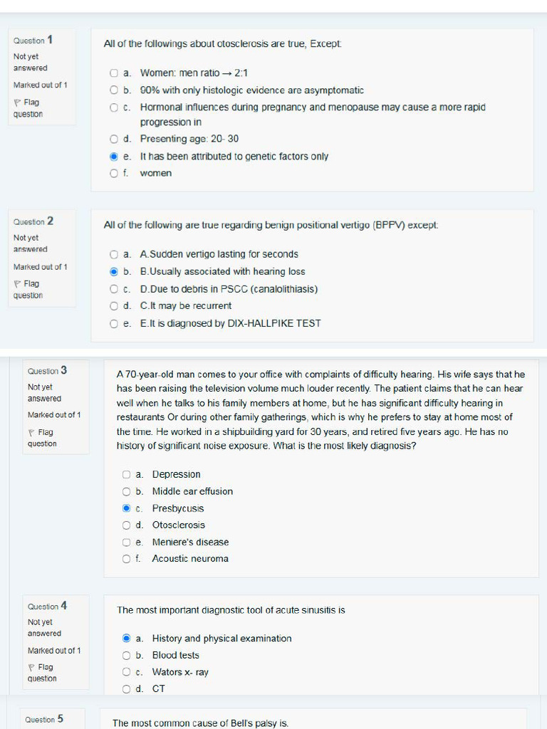 ENT Final 2024 | PDF