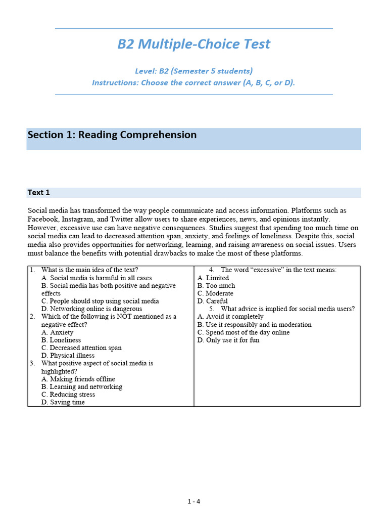 B2 Test - S5 | PDF | Renewable Energy | Climate Change Mitigation
