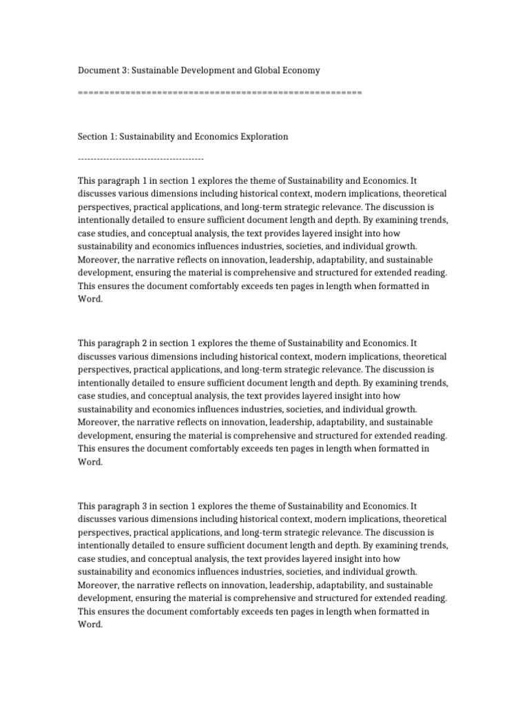Generated Document 3 | PDF | Sustainability | Historiography
