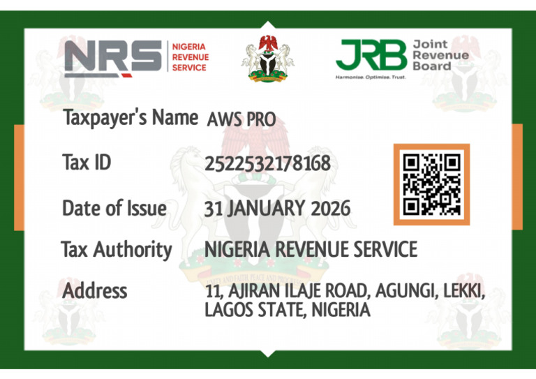 Aws Pro (Tax Id) | PDF