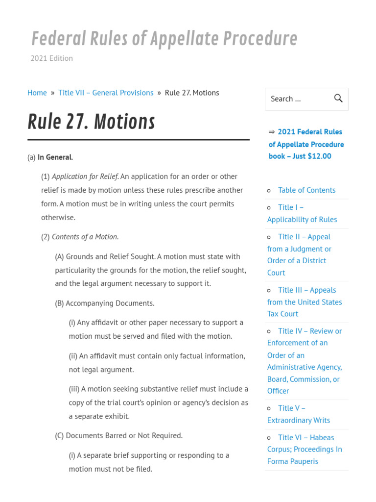 How To File A Motion in Court | PDF | Appeal | Justice