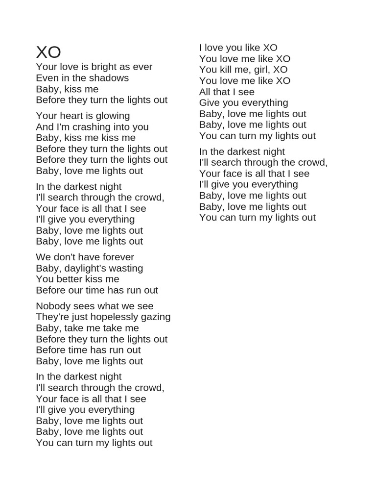 XO John Mayer Testo | PDF