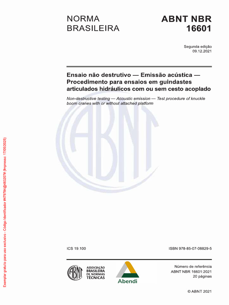Abnt 16601 2021 | PDF