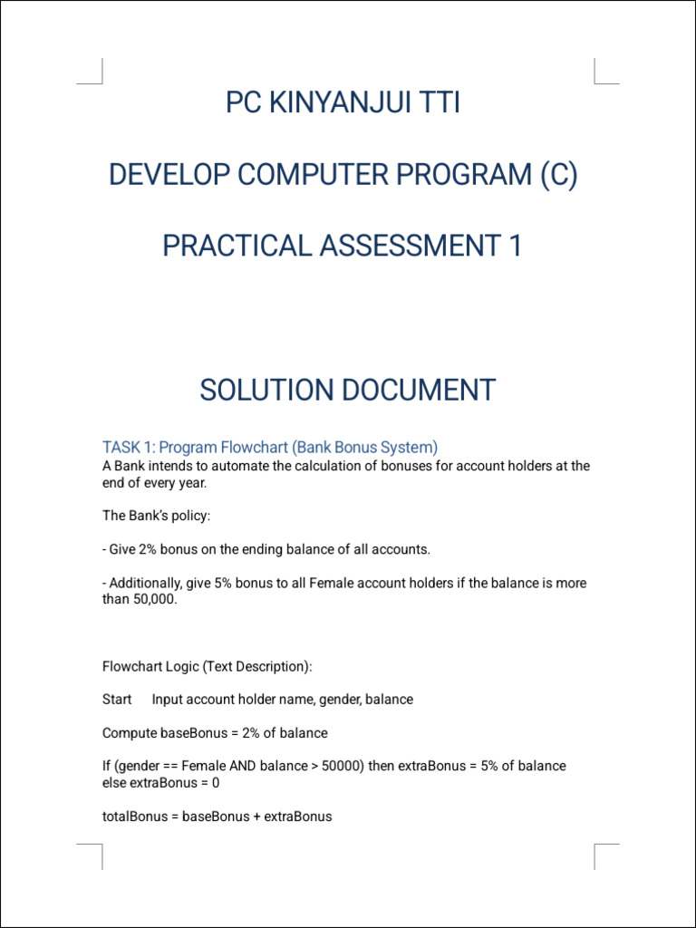 Practical Assessment Solution | PDF