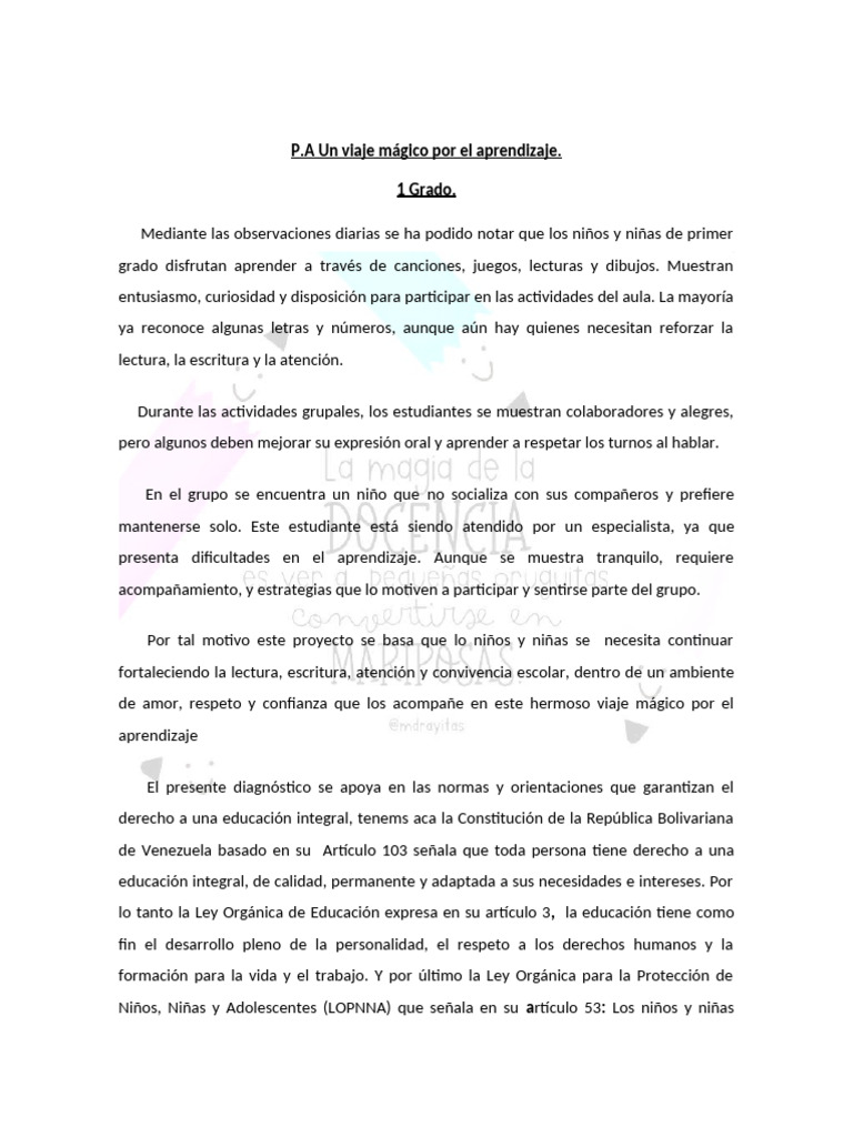 P.a 1g. Un Viaje Magico Por El Aprendizaje | PDF | Aprendizaje | Cognición