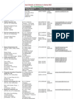 Details of Allottees in Dahej SEZ