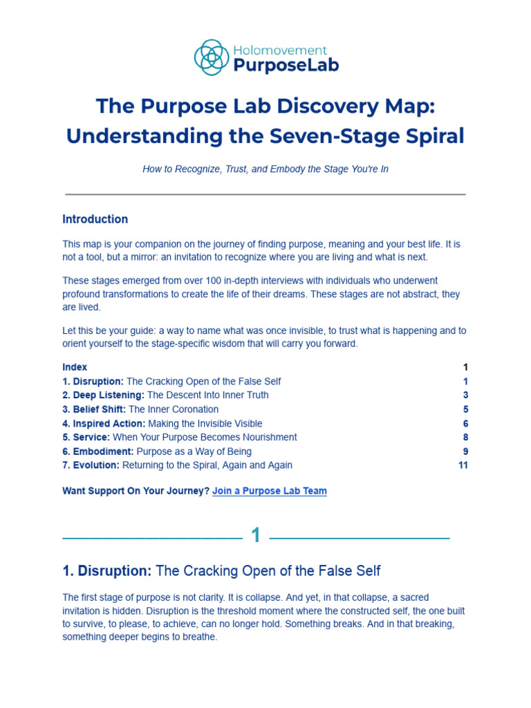 The Purpose Discovery Map - V7 | PDF