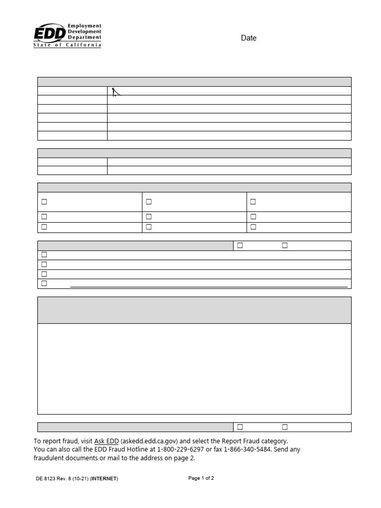 Edd Document To Submit | PDF