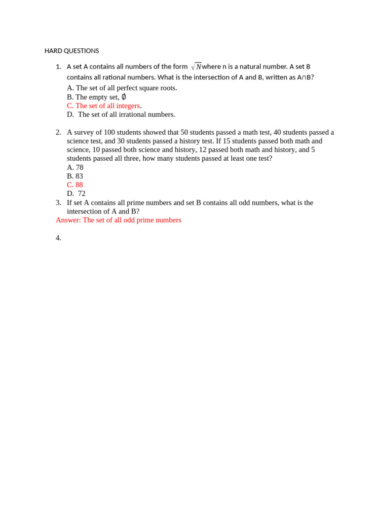 Hard Questions | PDF