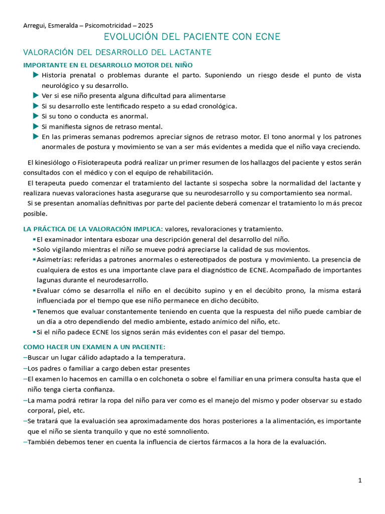 Evolución Del Paciente Con Ecne | PDF | Enfermedades y trastornos