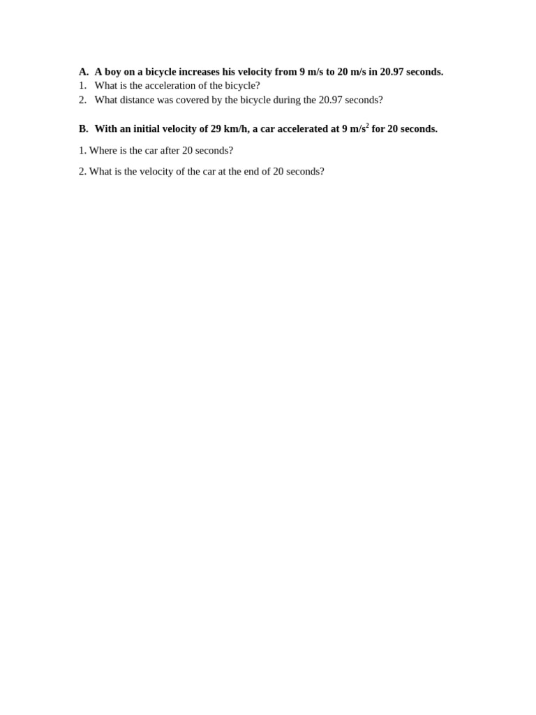Uam Horizontal Motion (1) | PDF