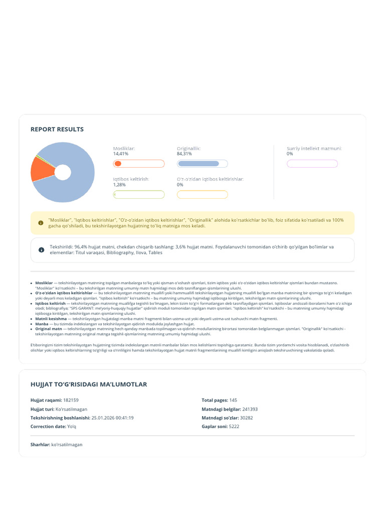 Report Results | PDF