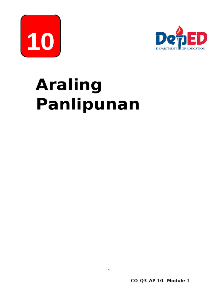 Module 1 AP 10 3rd Edited | PDF