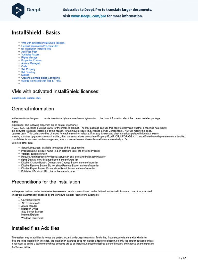 MES InstallShield Basics 170523 1415 44 en US | PDF | Directory ...