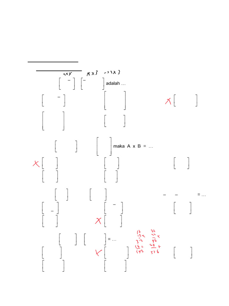 06-Latihan 05-Perkalian Matriks (WWW - Defantri.com) | PDF