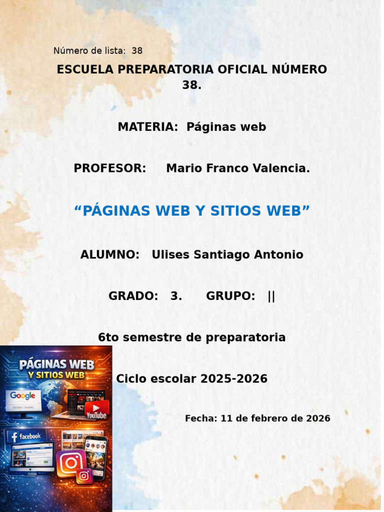 38ulises32 Inv.1 | PDF | Red mundial | Internet y web