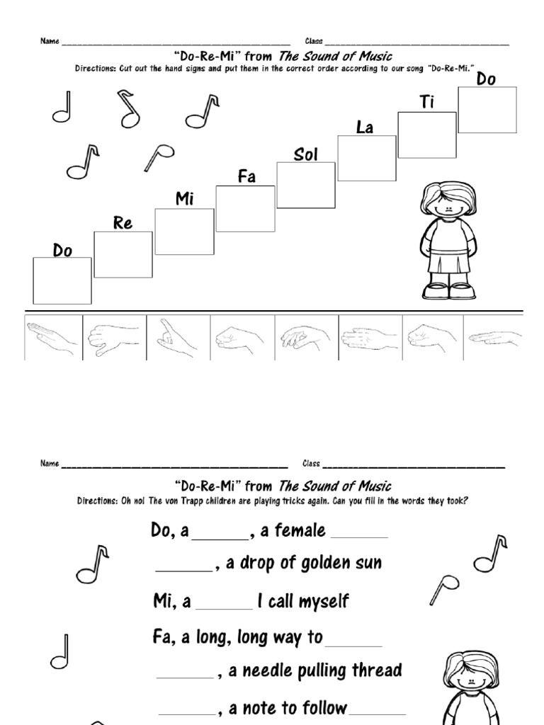 Do Re Mi Worksheet | PDF