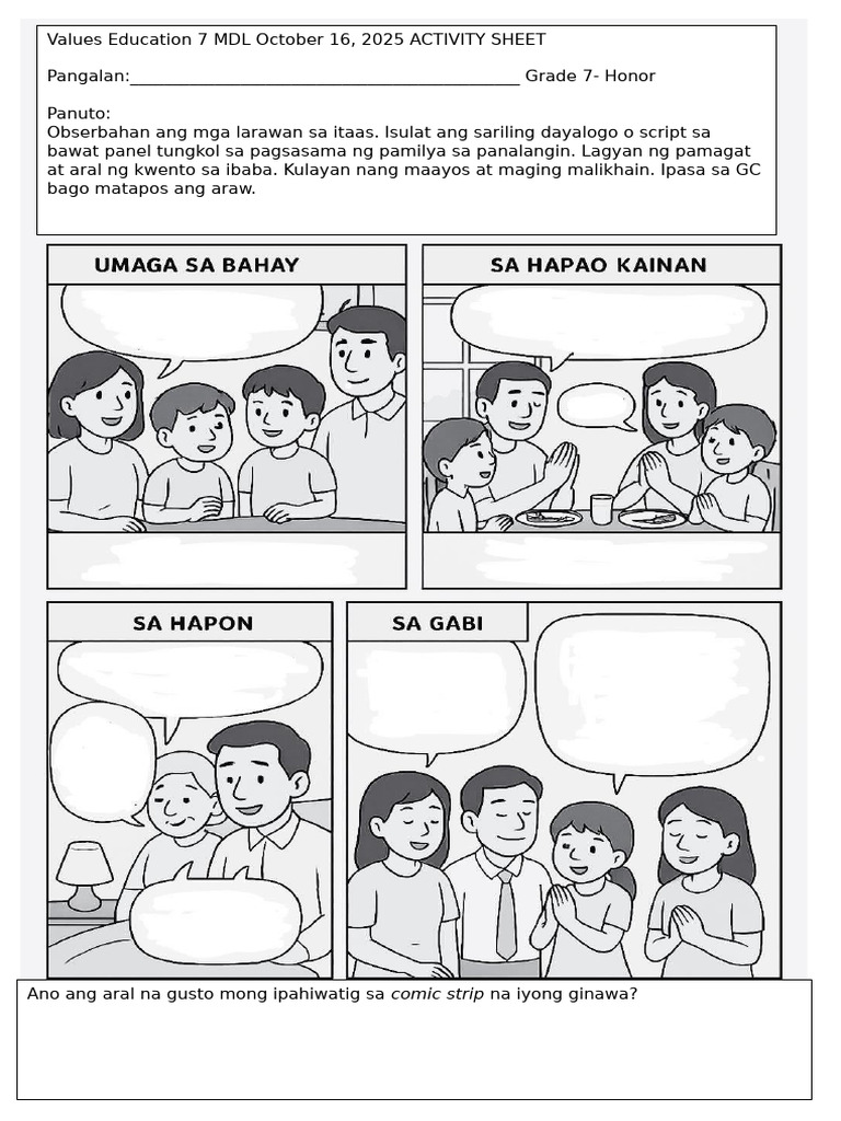 Comic Strip | PDF