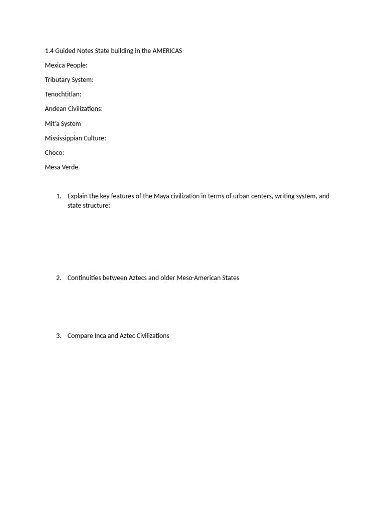 1.4 Guided Notes | PDF