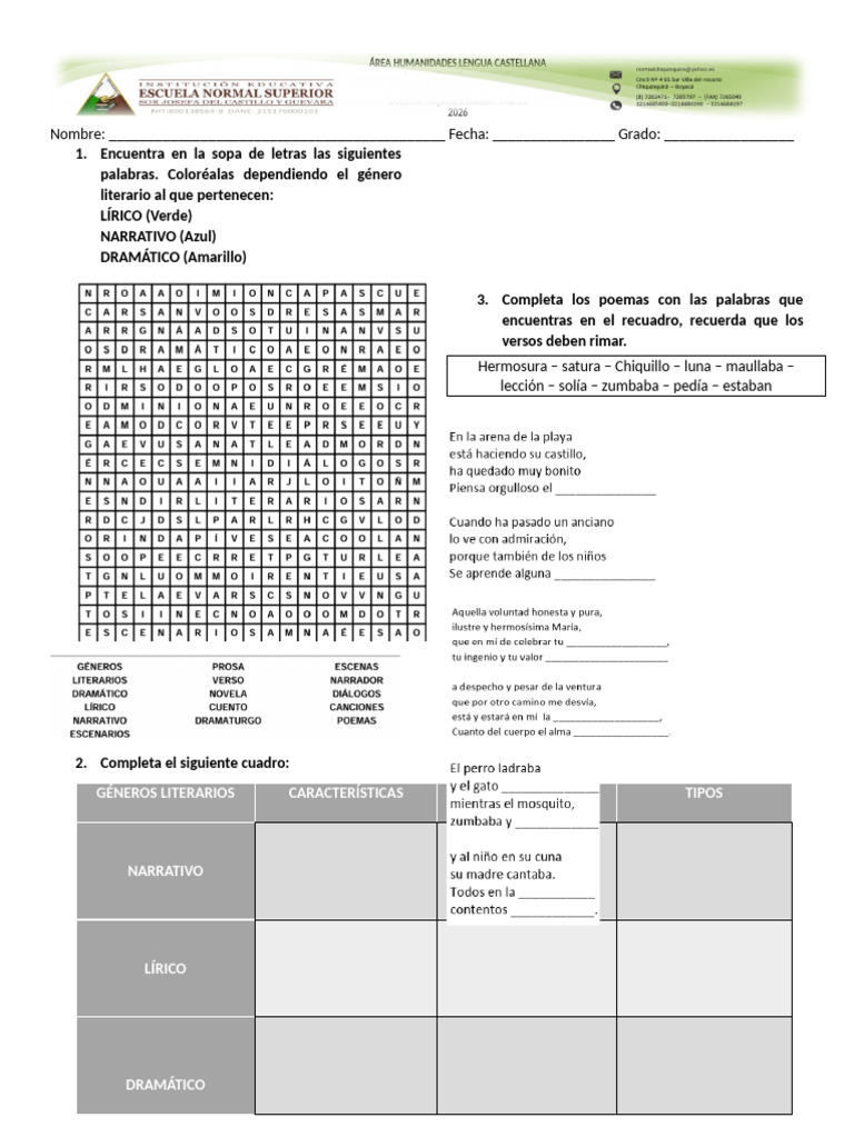 Encuentra en La Sopa de Letras Las Siguientes Palabras | PDF