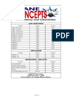 Lane Concepts Pricing