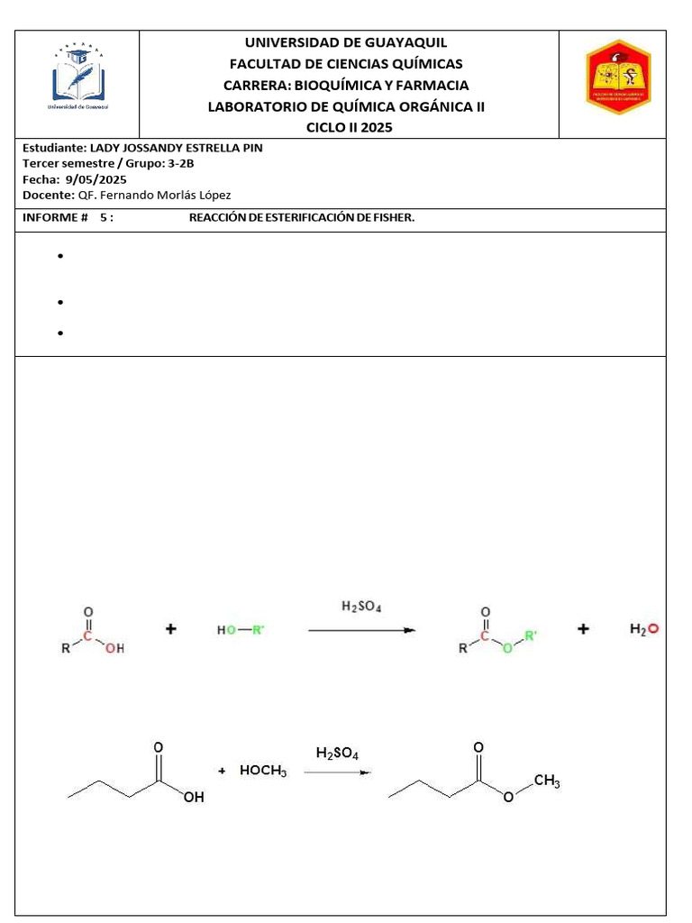 Quimica Organica Inf5 | PDF | Ester | Catálisis