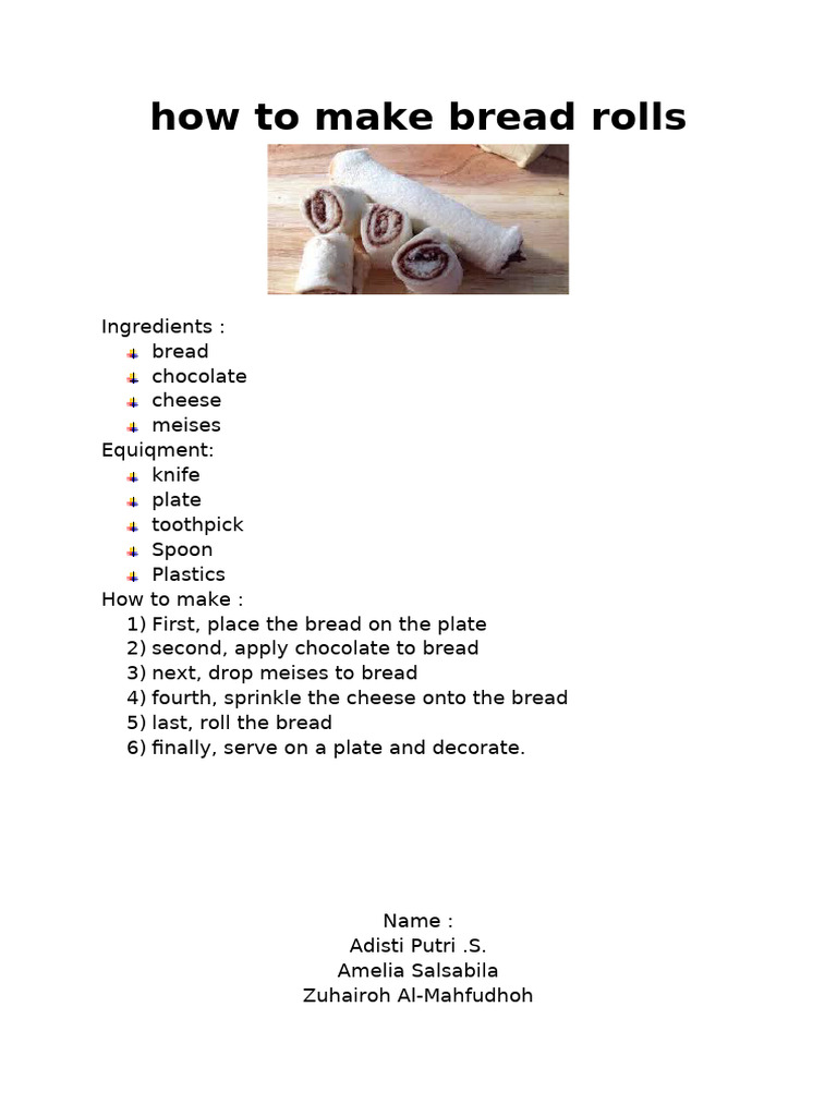 How to Make Bread Rolls | PDF