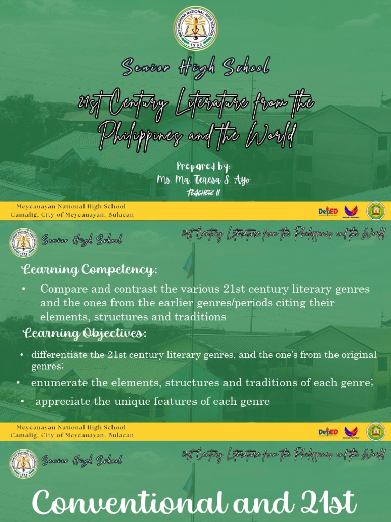 Lesson-5 21st Century From Philippines To The World's | PDF | Poetry ...