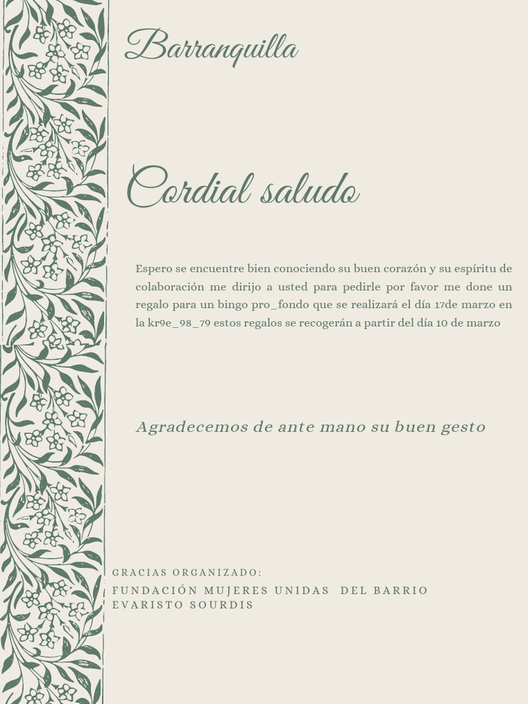 Verde Floral Barra Lateral Vintage Carta de Santa_20240224_162106_0000 ...
