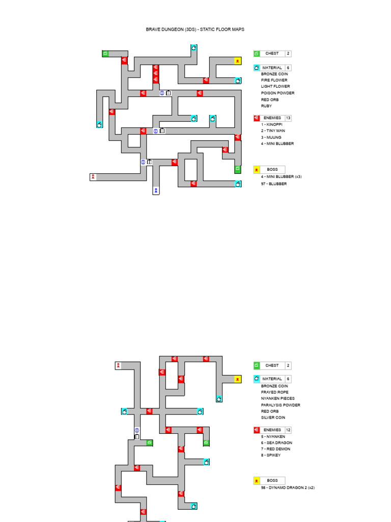 Brave Dungeon Maps (All) - All Maps (SLOW) | PDF
