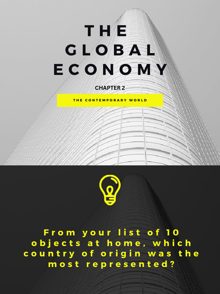Lesson 2 - The Global Economy | PDF | Globalization | Trade