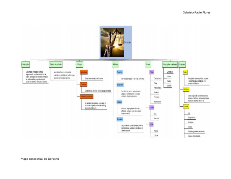 Mapa Mental de Derecho | PDF