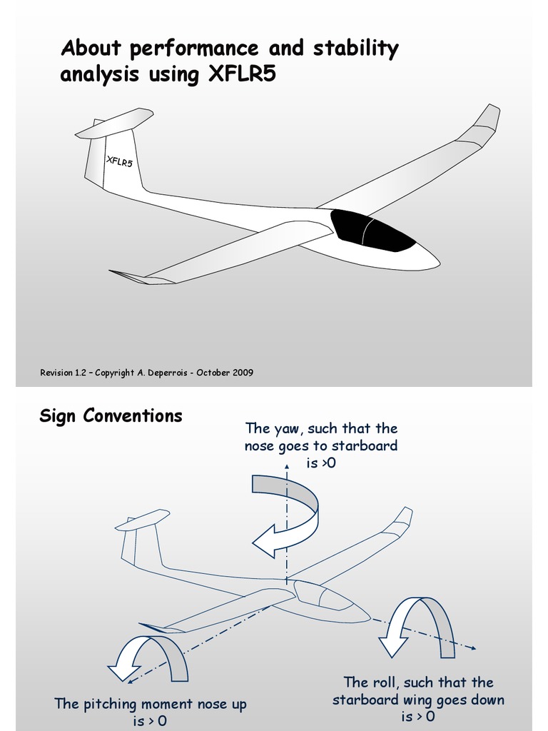 XFLR5 and Stability Analysis | PDF | Lift (Force) | Flight Dynamics ...